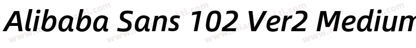 Alibaba Sans 102 Ver2 Medium字体字体转换